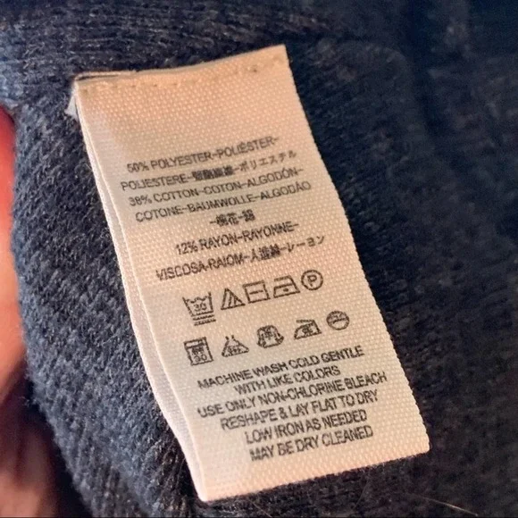 2 for $25 Free People Women Palisades Thermal Pullover Top Gray Large - Picture 7 of 8